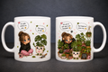 Tasse Pflanzen