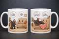 Tasse Hund Sofa
