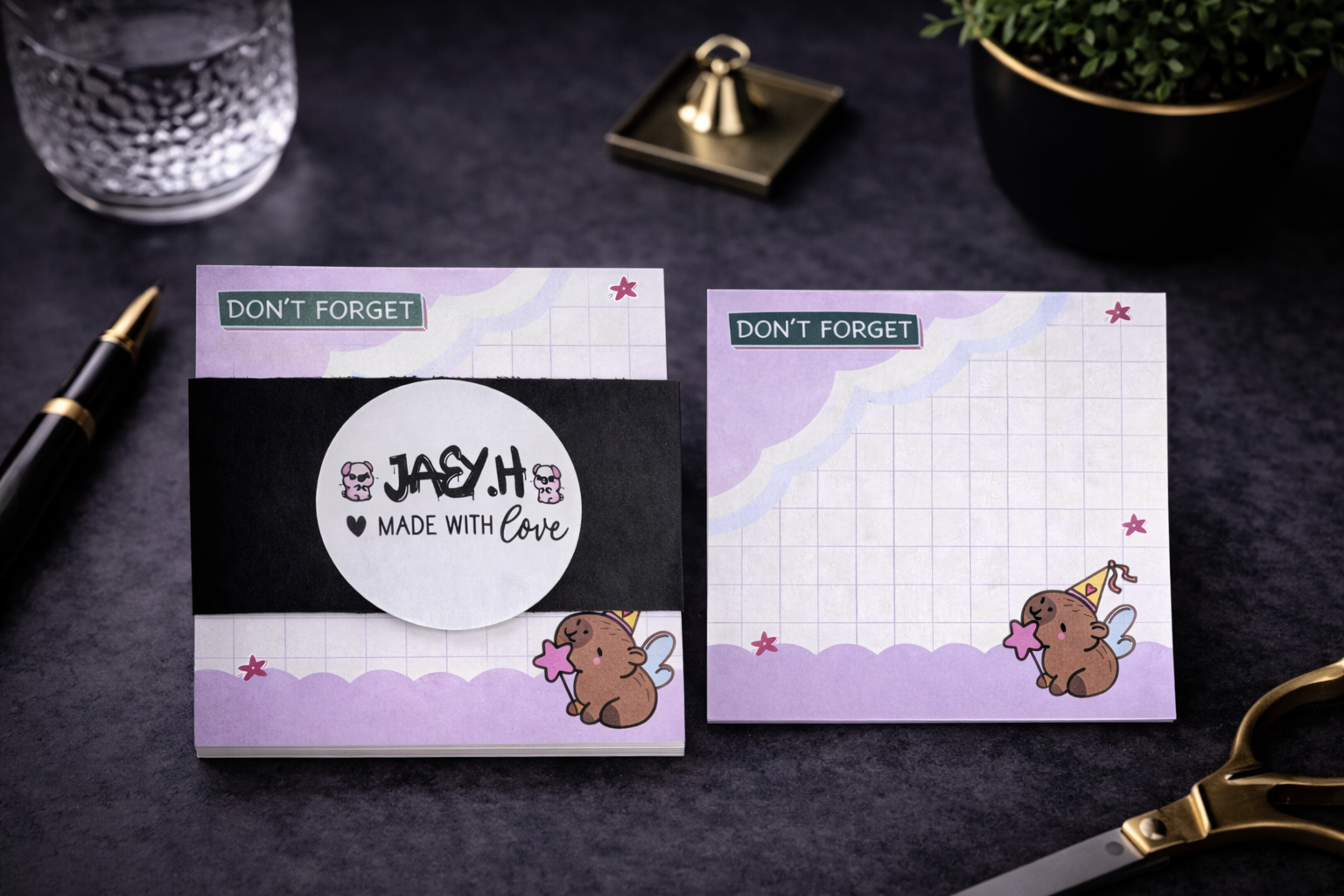 Notizblock Capybara Fee