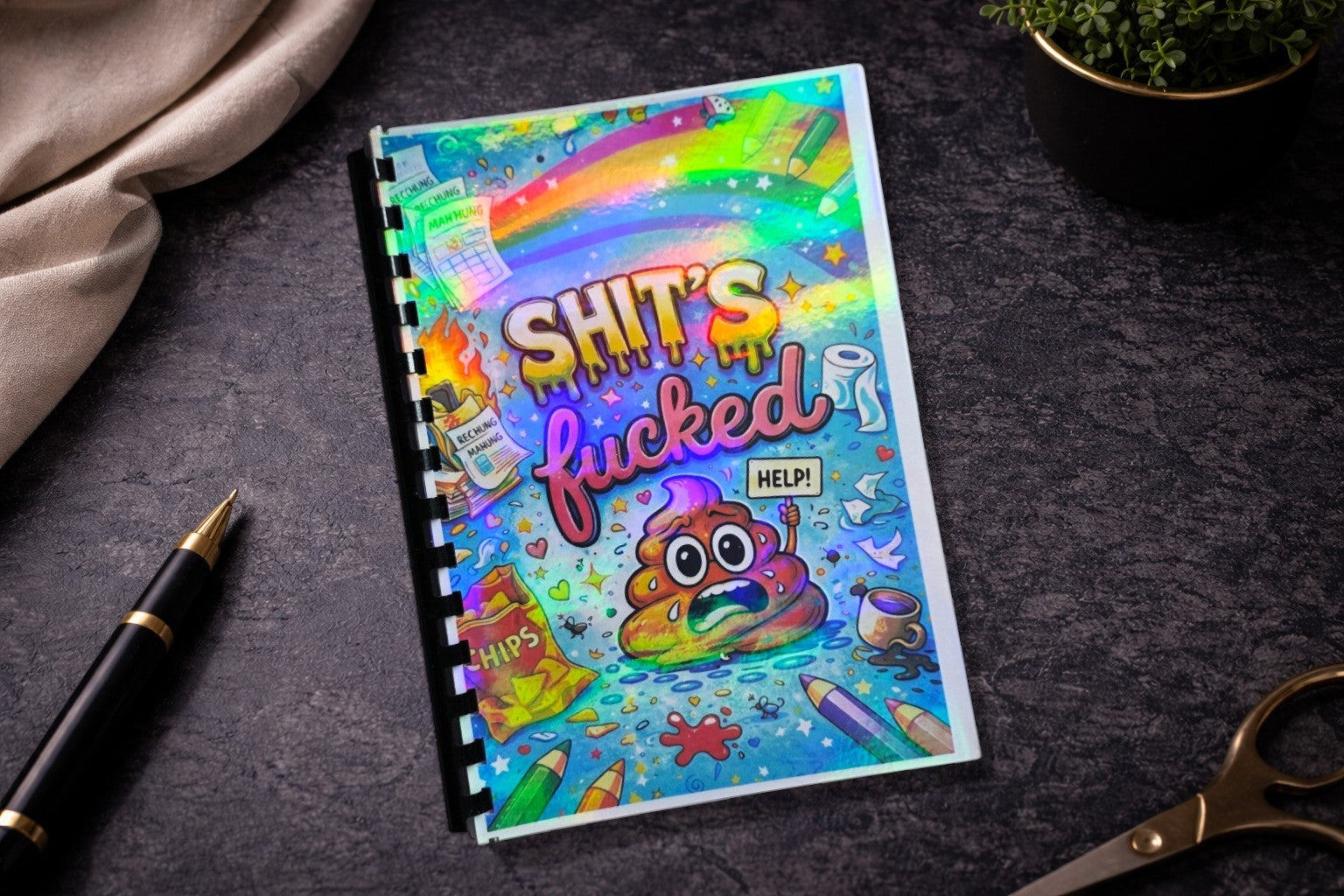 Shit, fucked Malbuch