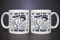 Schneeflocke Herstellung Tasse