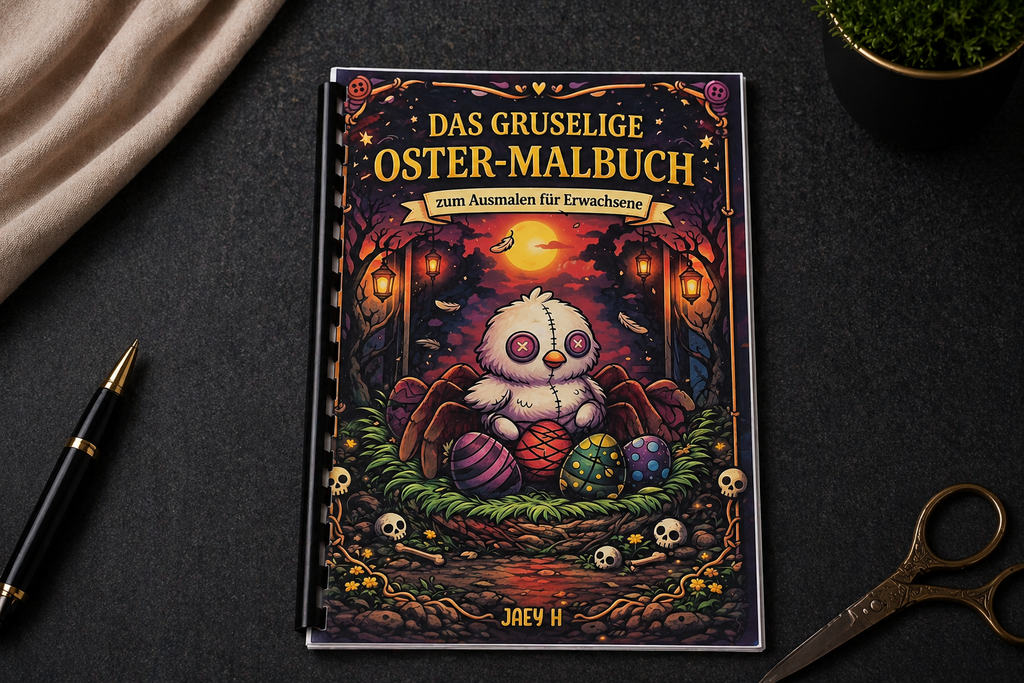 Ostern Horror Malbuch