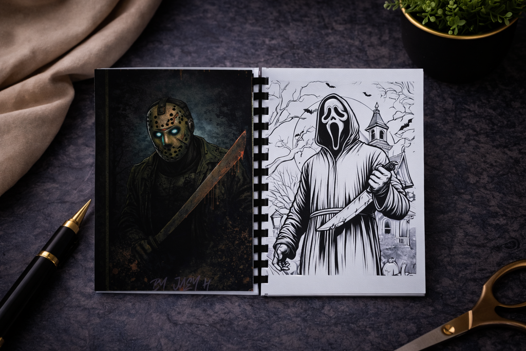 Slasher Malbuch