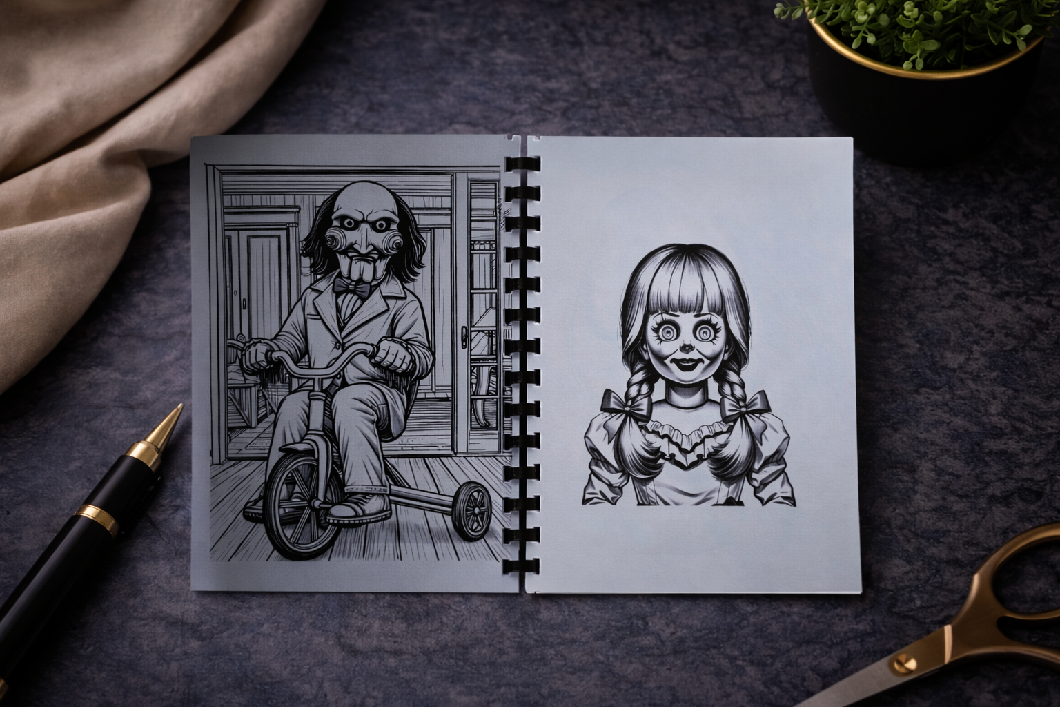 Slasher Malbuch