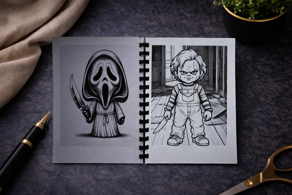 Slasher Malbuch