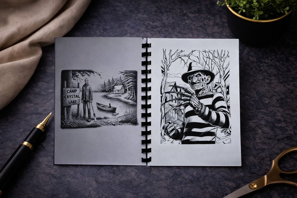 Slasher Malbuch
