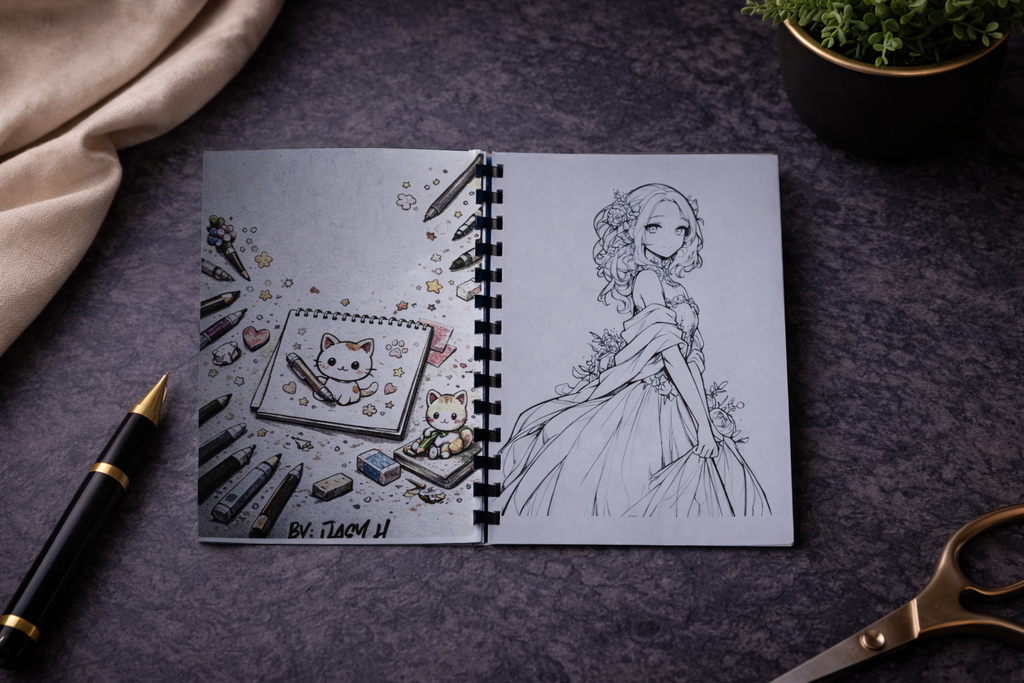 Manga Malbuch
