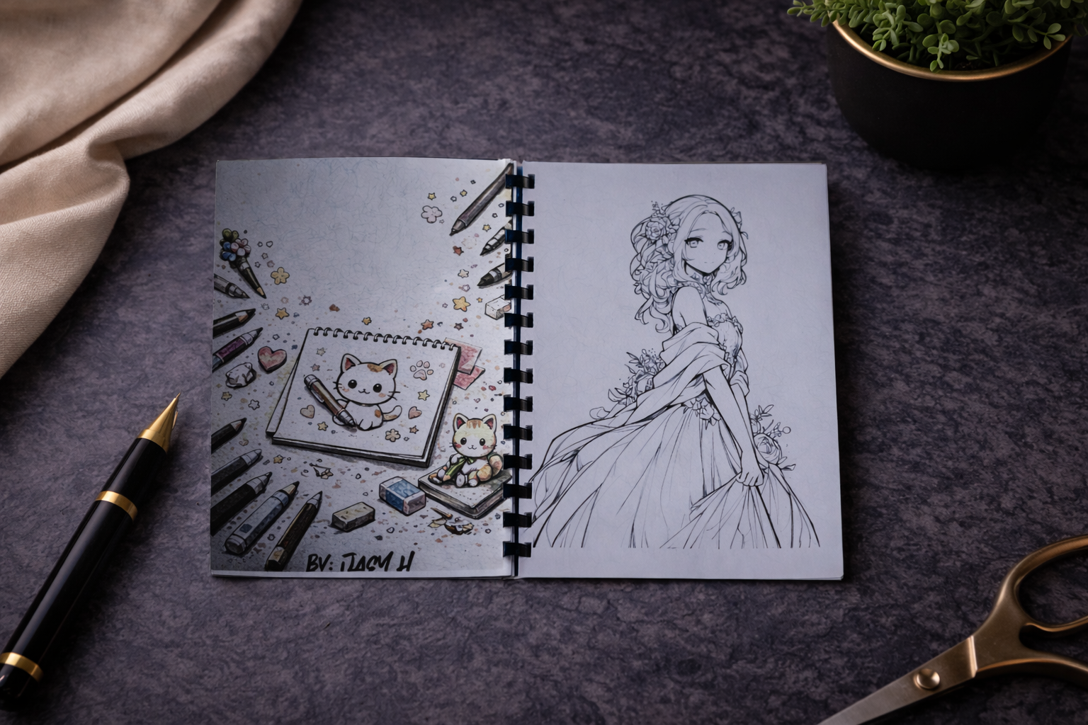 Manga Malbuch