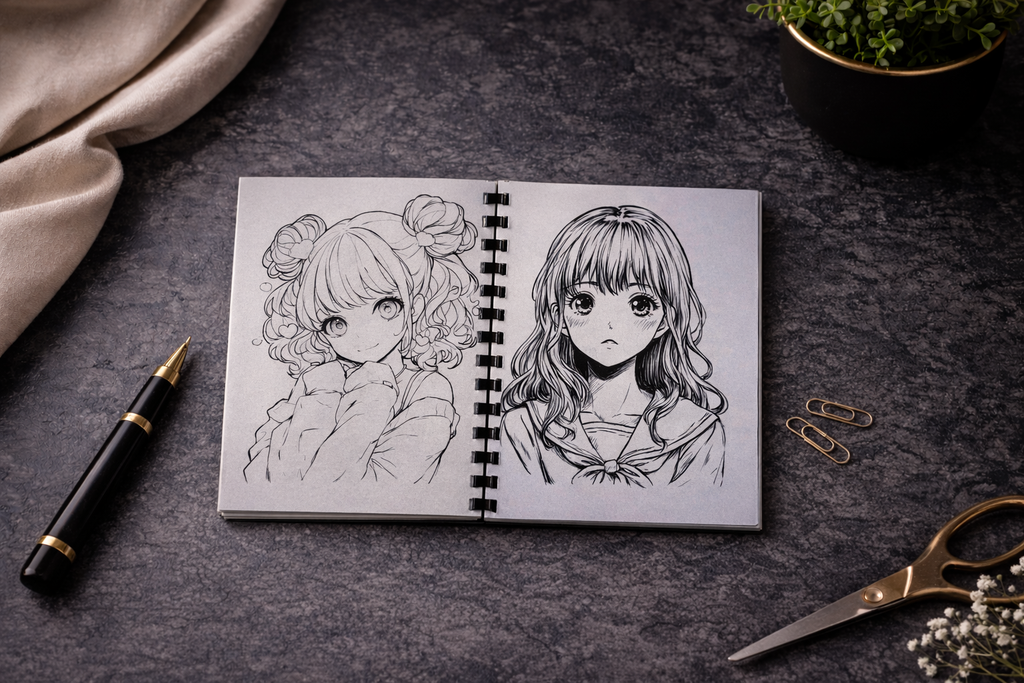 Manga Malbuch