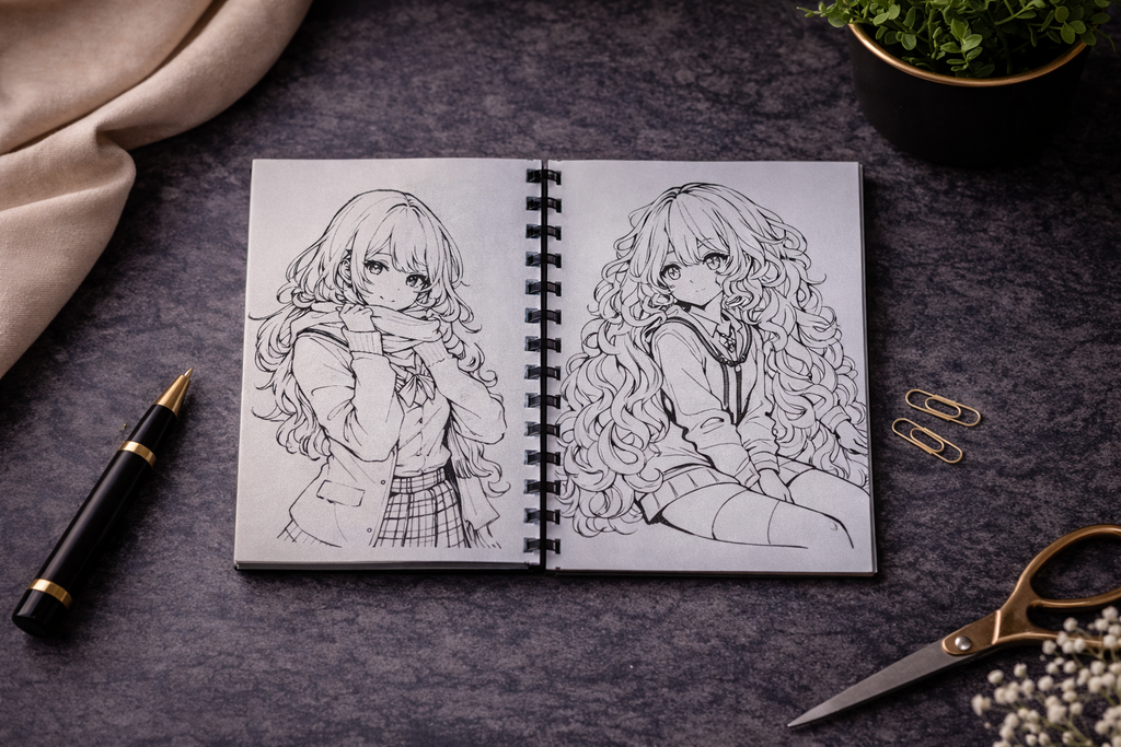 Manga Malbuch