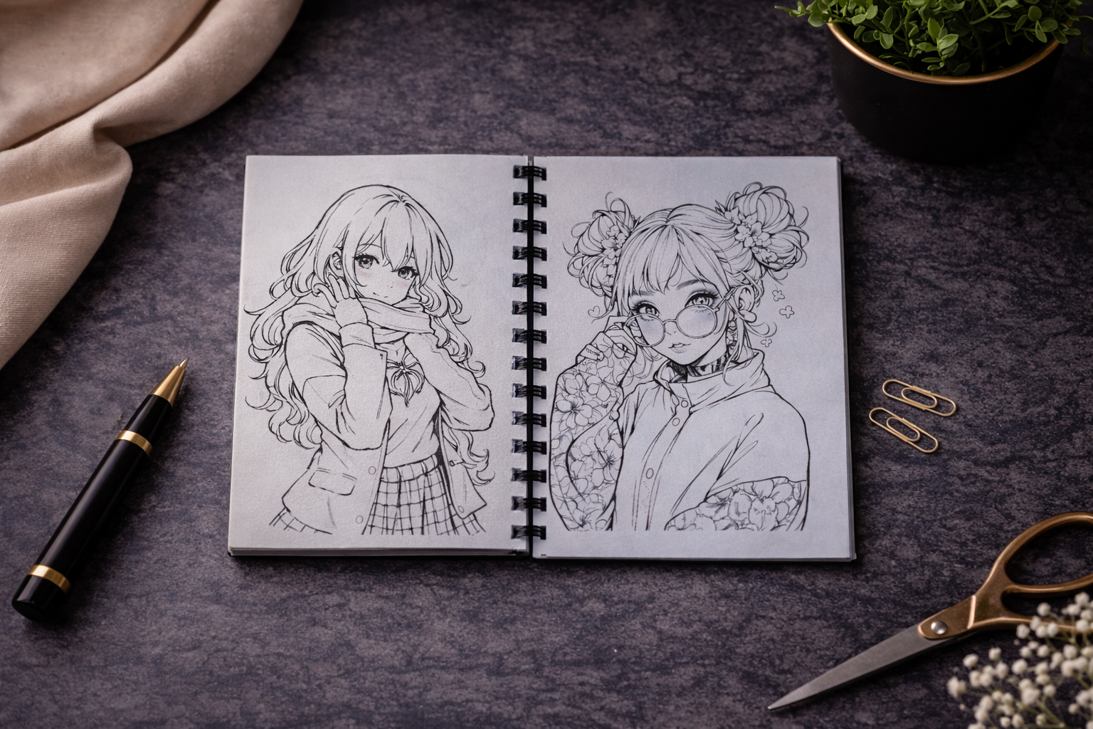 Manga Malbuch