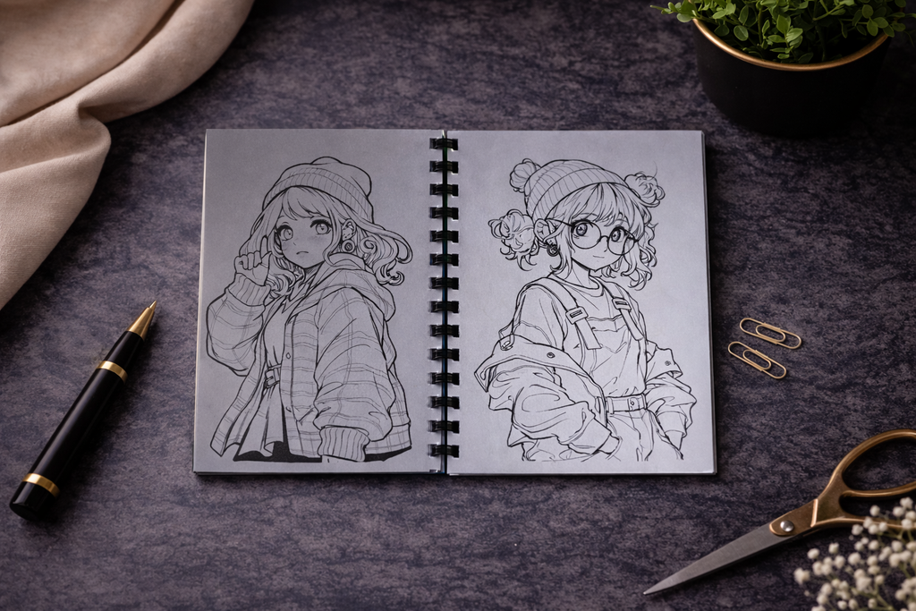 Manga Malbuch