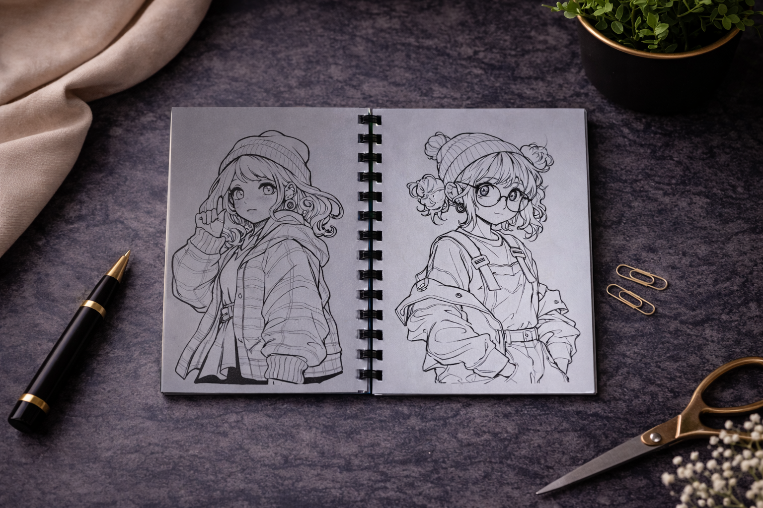 Manga Malbuch
