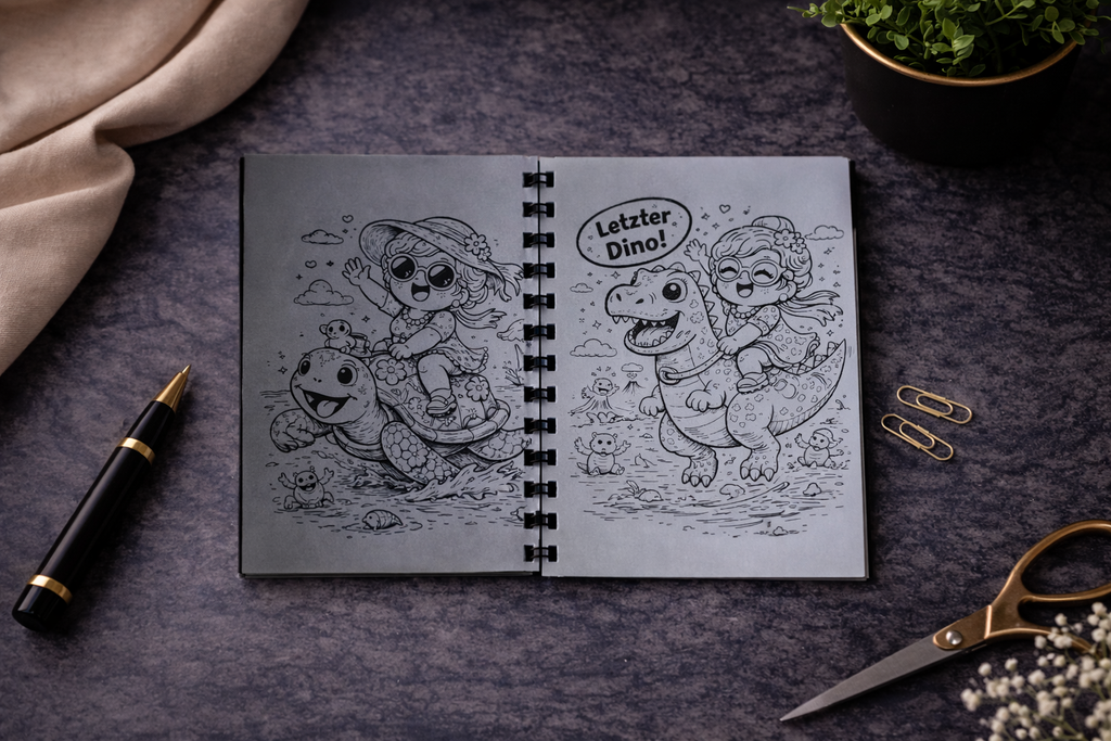 Süße Oma Kawaii Malbuch