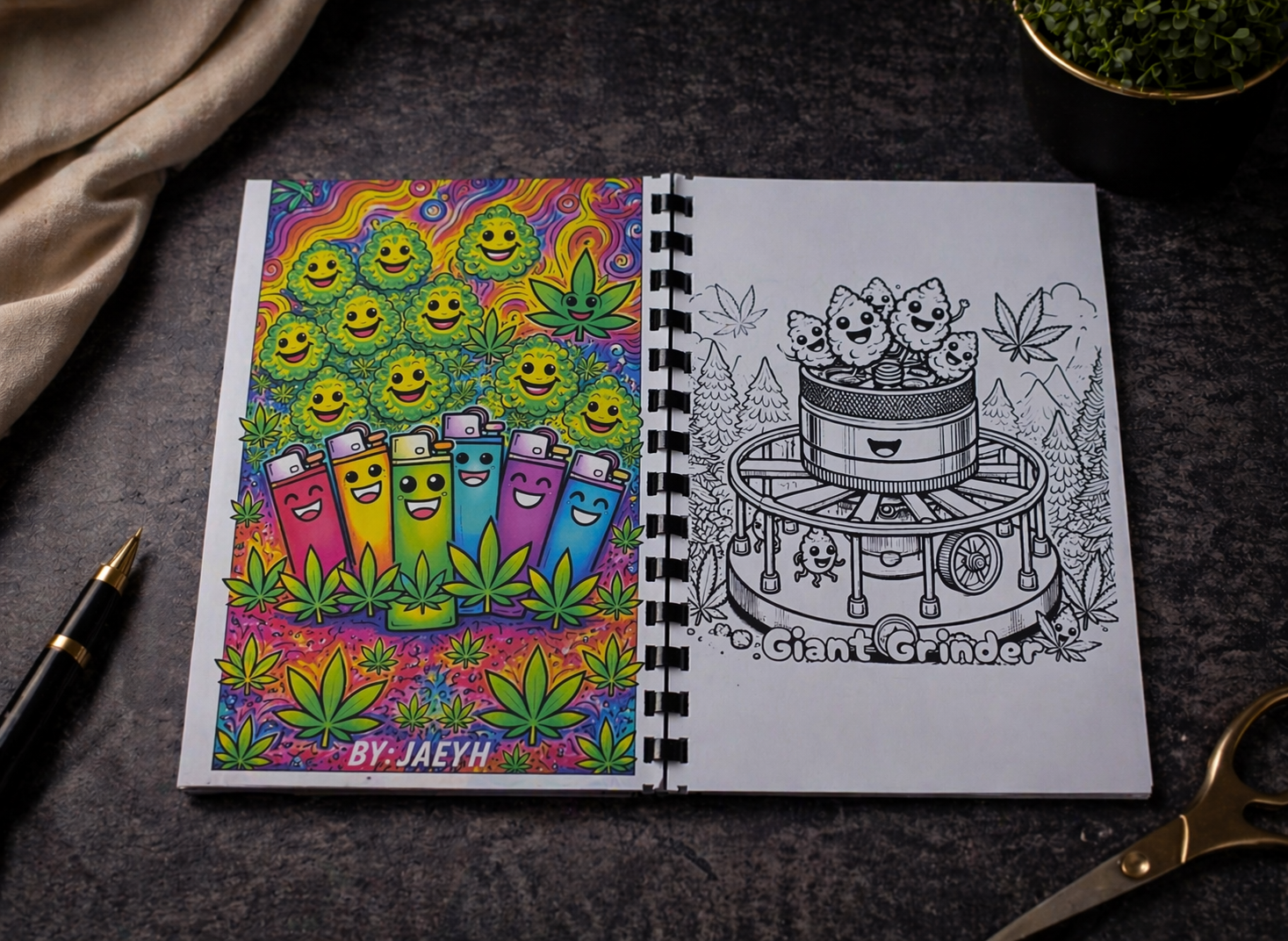 Hotboxen Malbuch