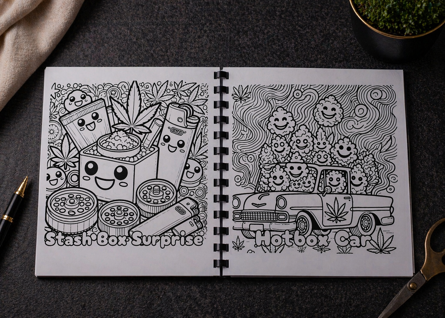 Hotboxen Malbuch