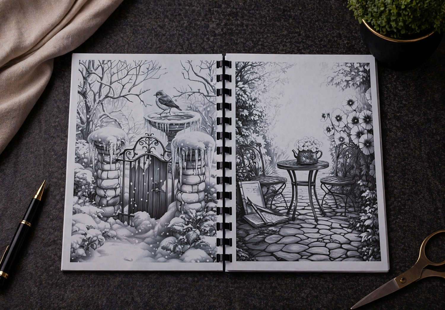 Omas Garten Malbuch