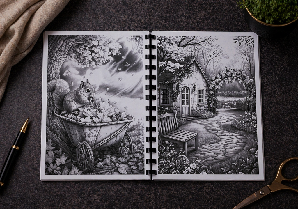 Omas Garten Malbuch
