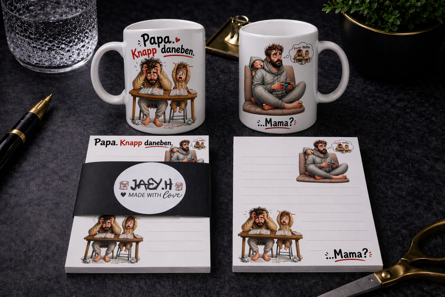 Papa knapp daneben