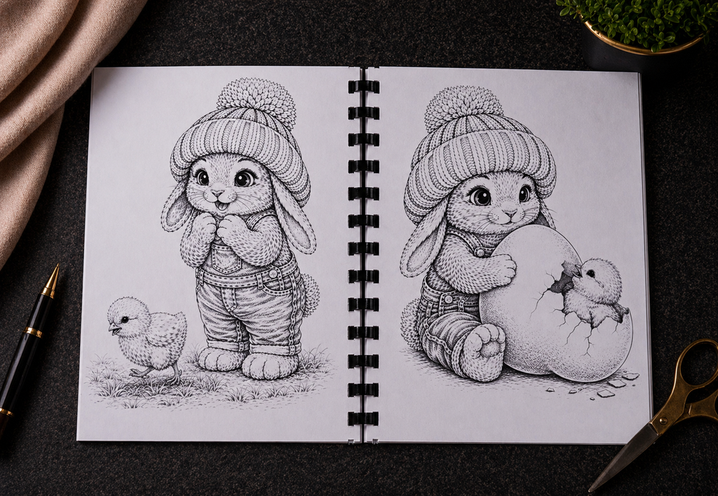 Ostern Malbuch