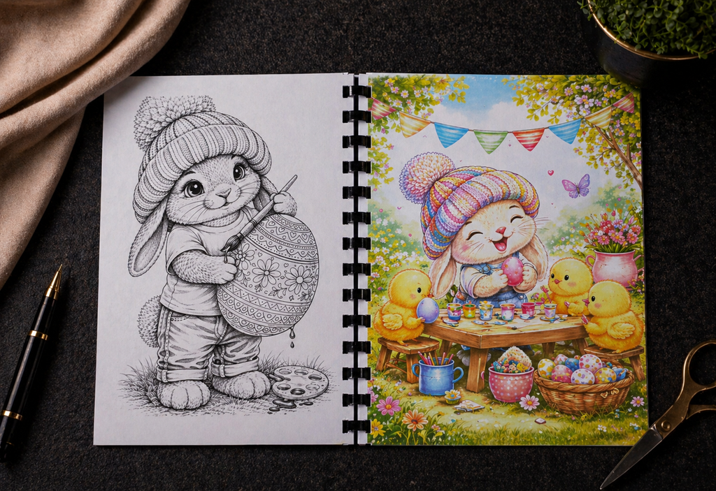 Ostern Malbuch
