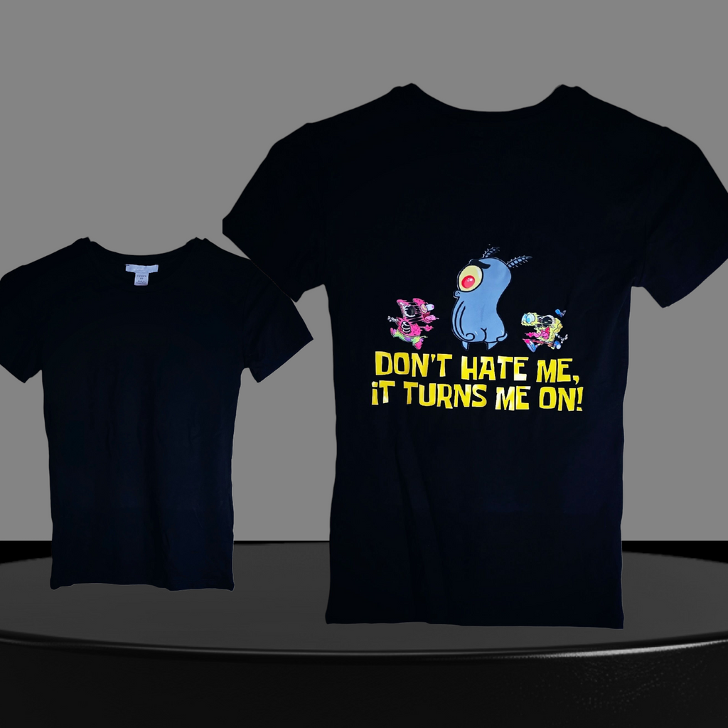 Kurzärmliges T-Shirt.