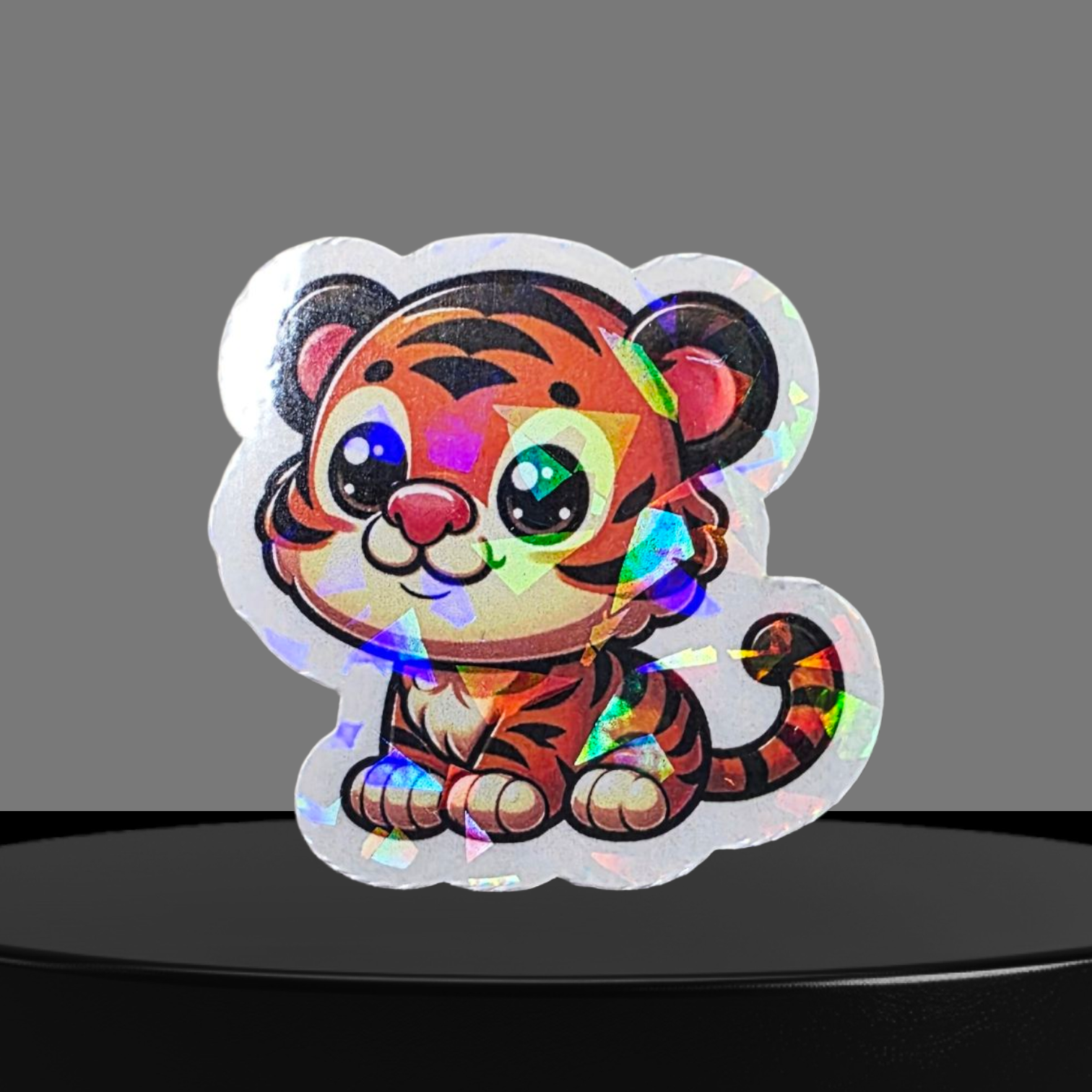 Baby Tiger Glitzer Sticker
