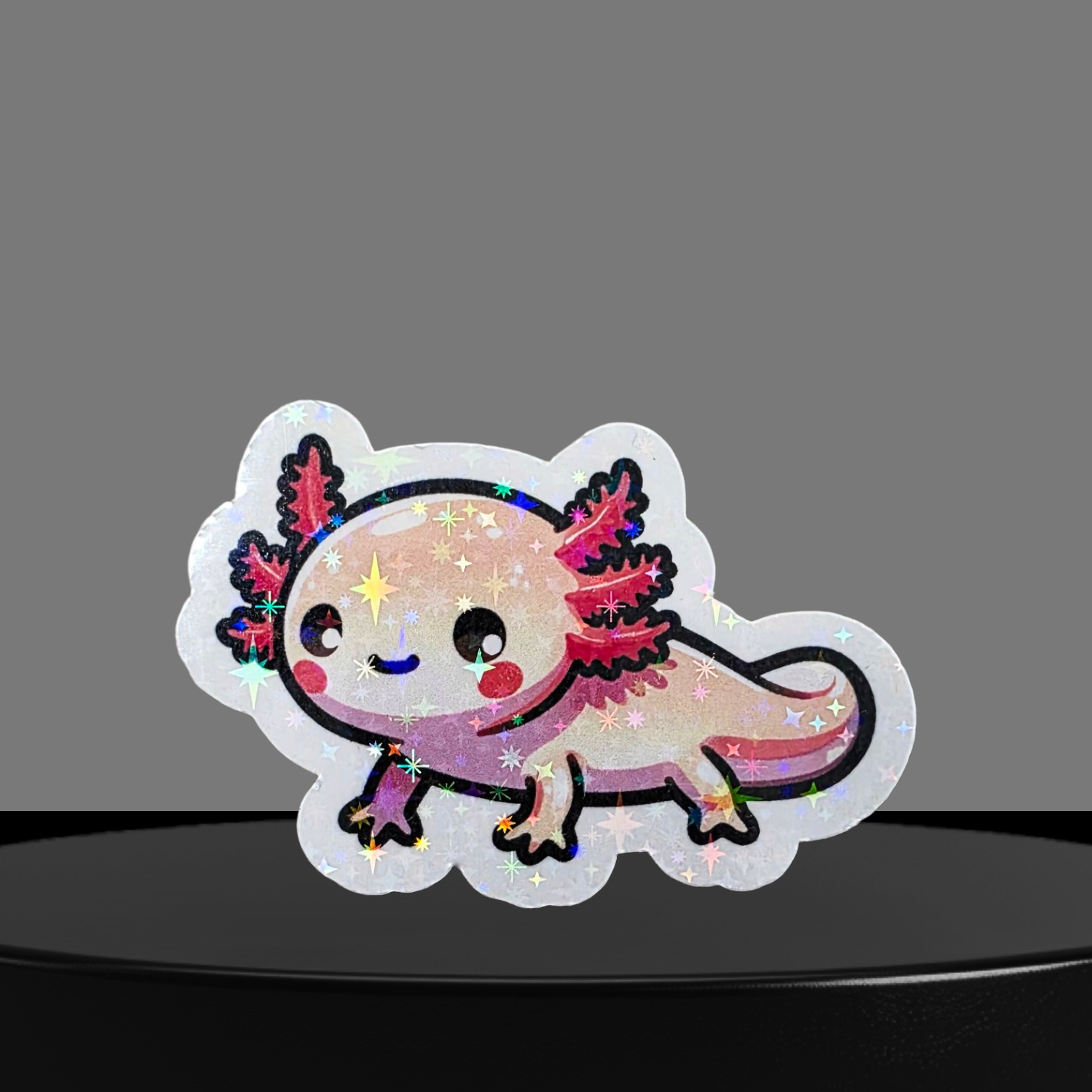 Axolotl Glitzer Sticker