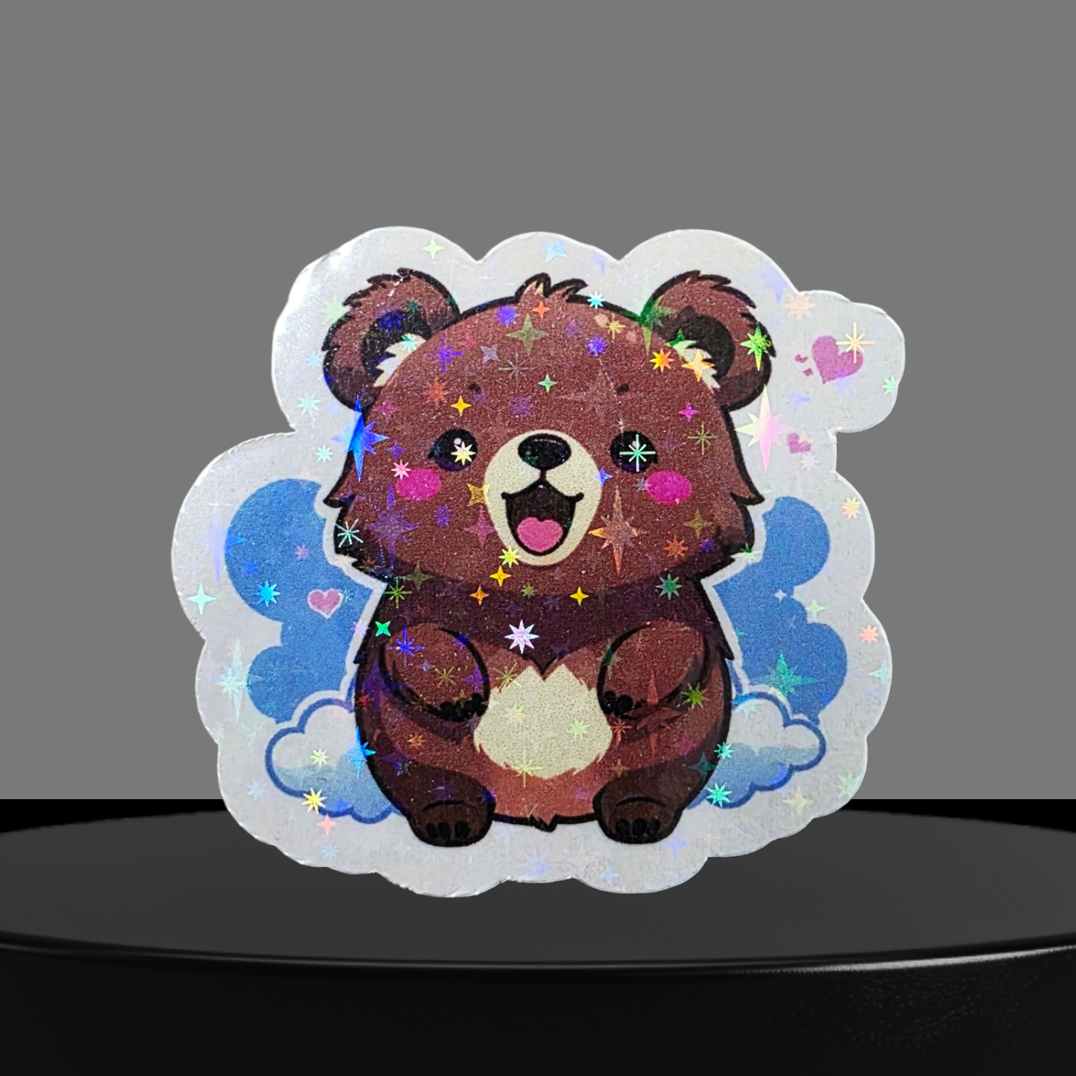 Bär Glitzer Sticker