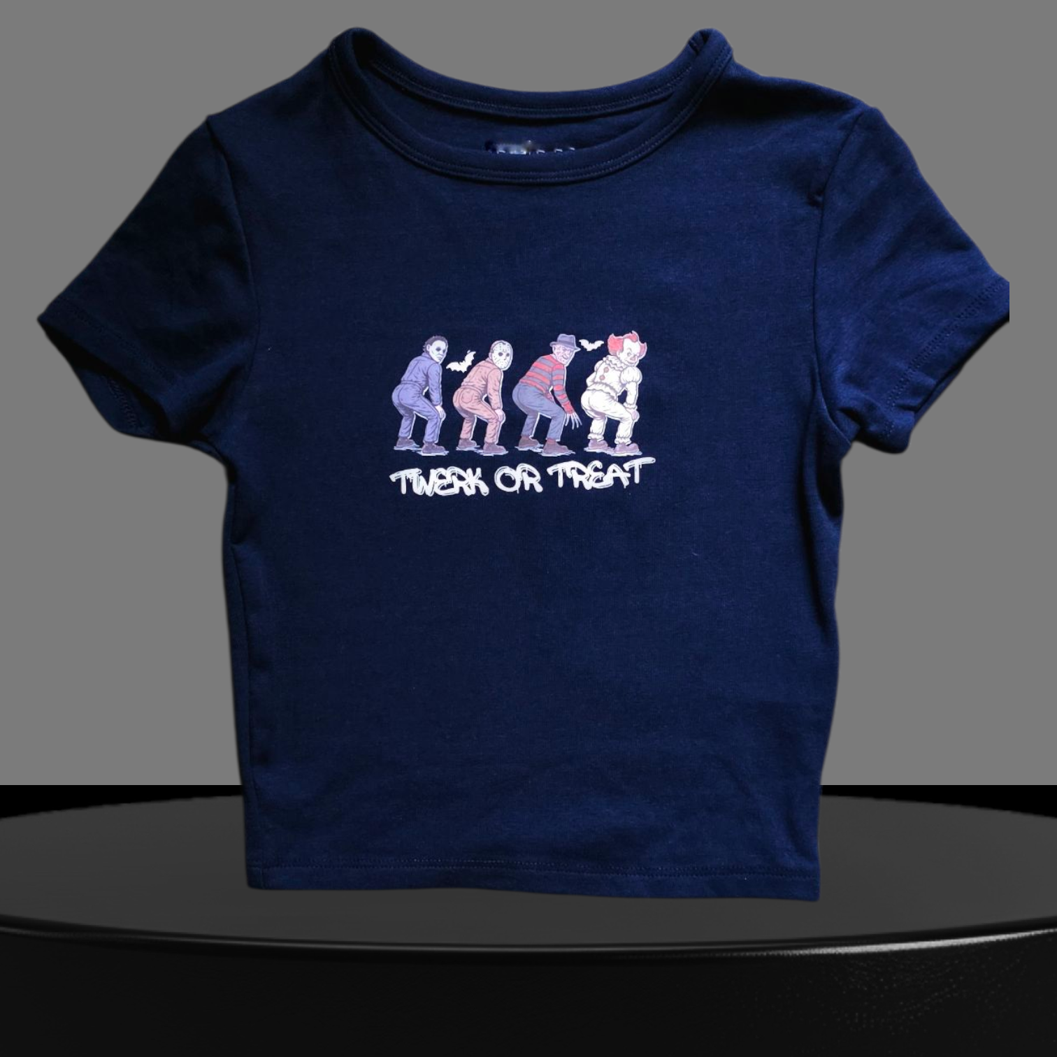 Kurzärmliges Halloween T-Shirt.