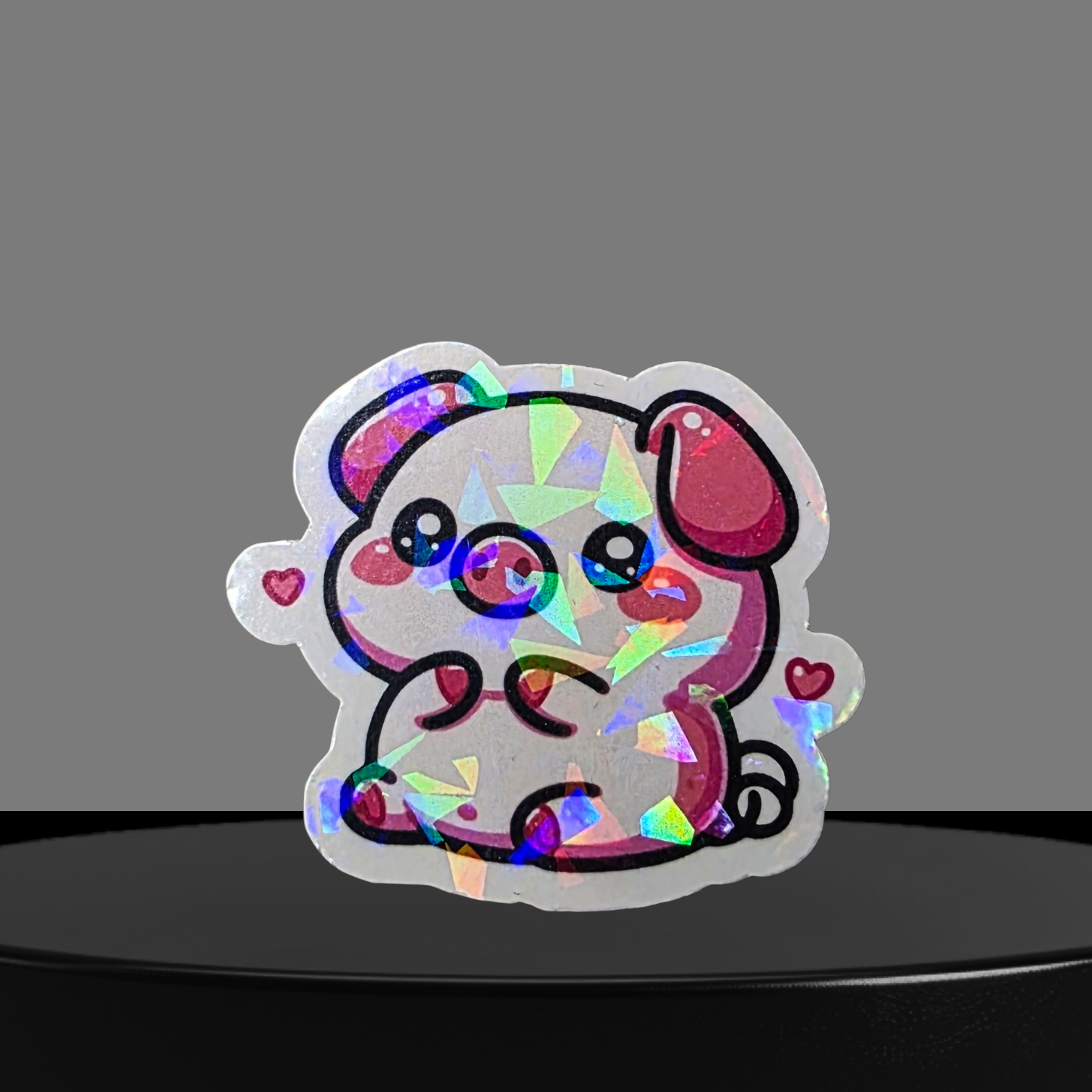 Schwein Glitzer Sticker