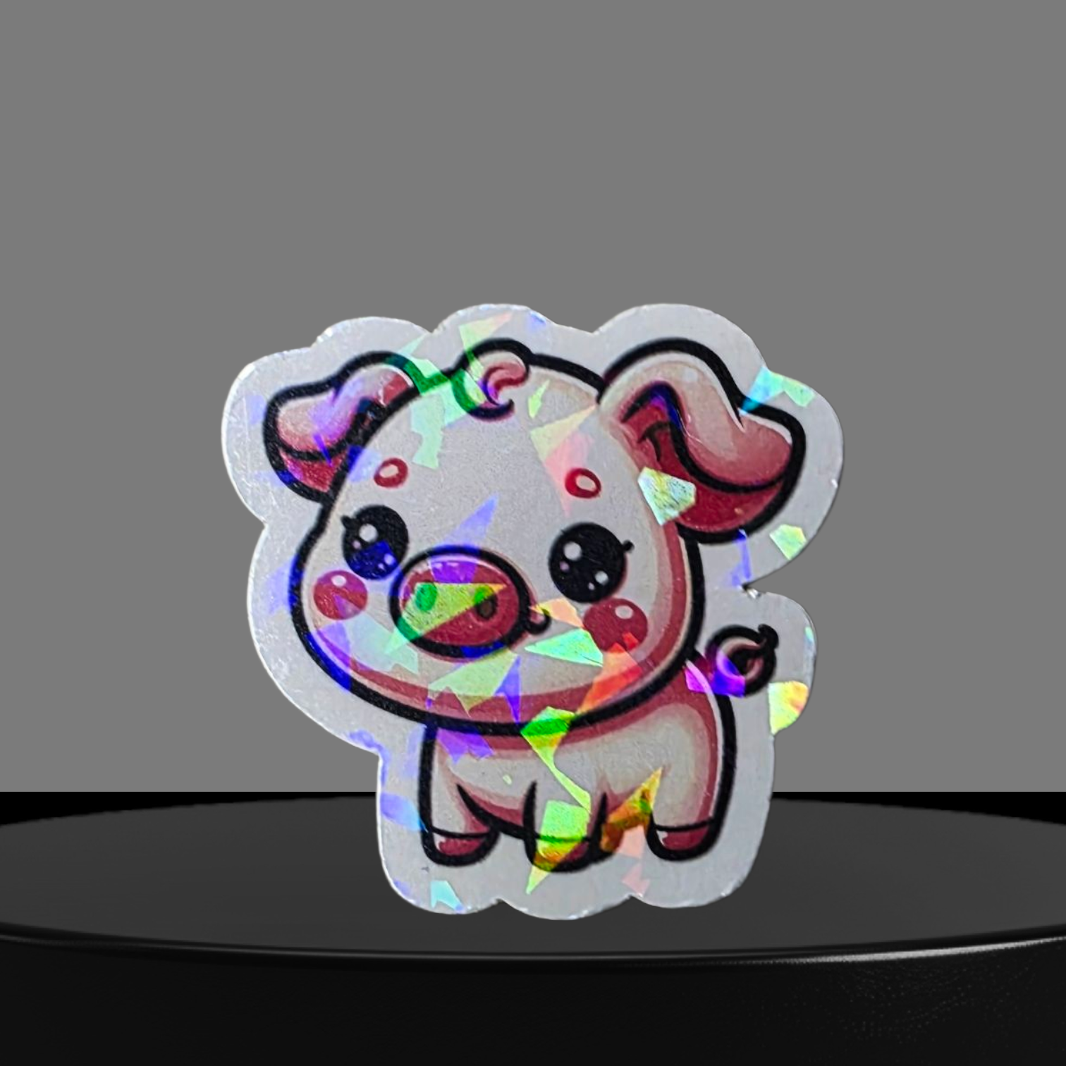 Schwein Glitzer Sticker