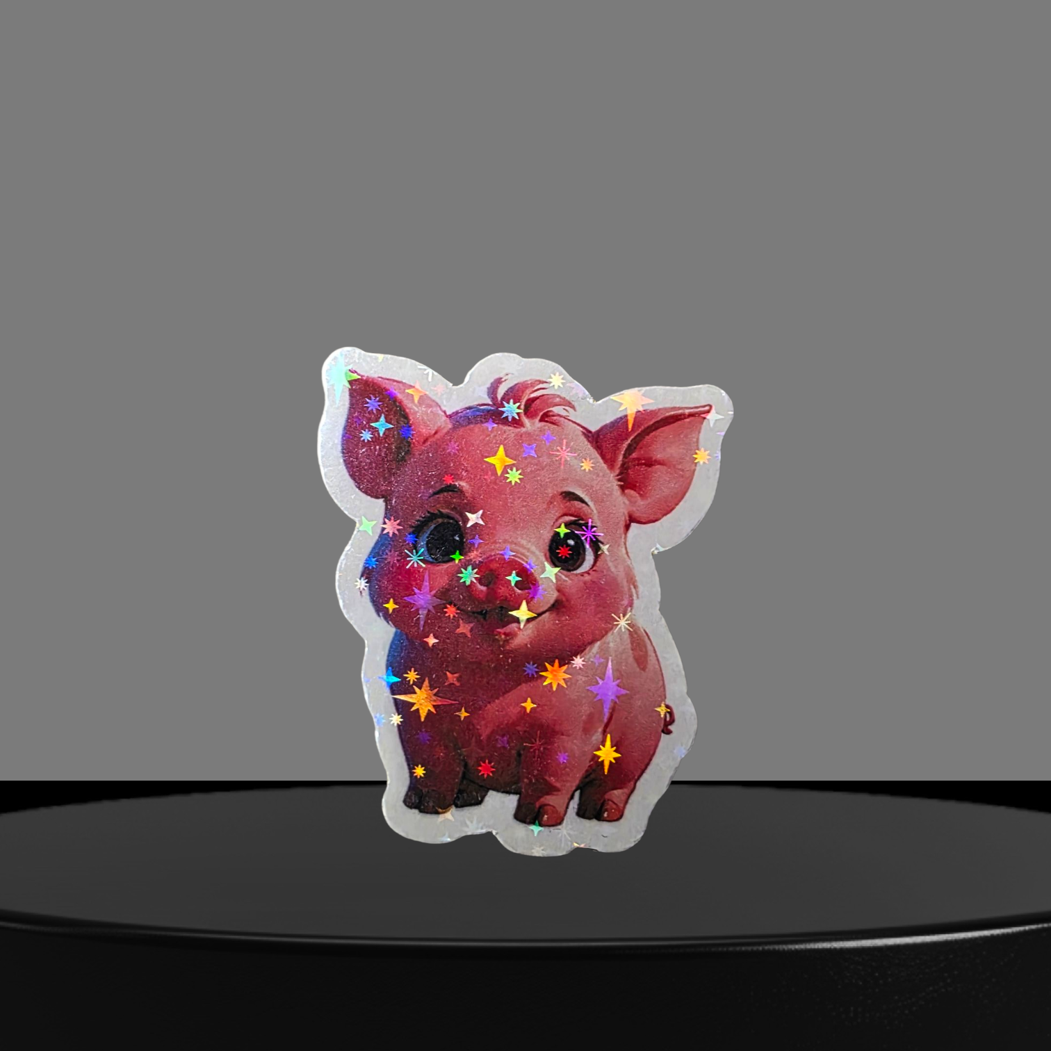 Schwein Glitzer Sticker