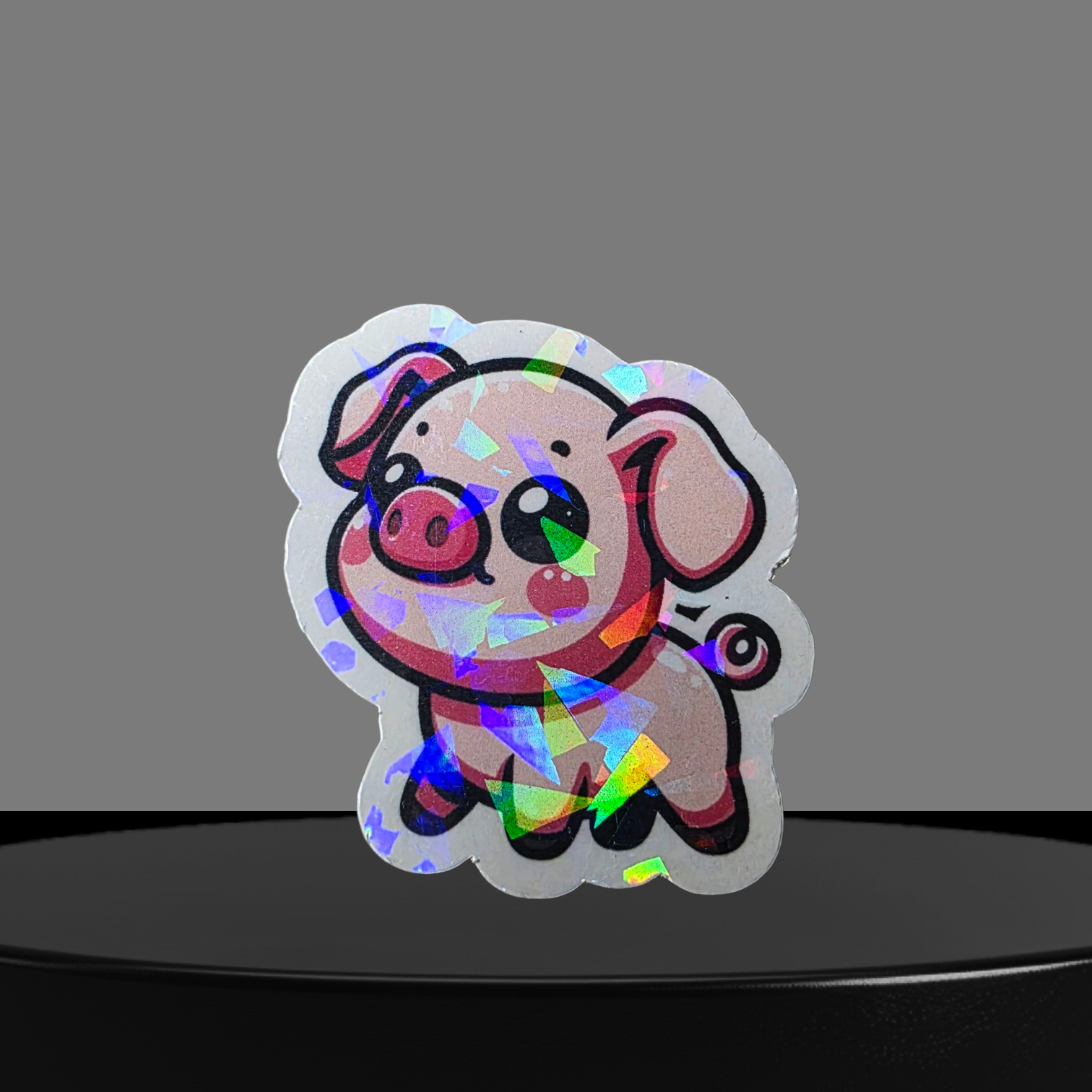 Schwein Glitzer Sticker