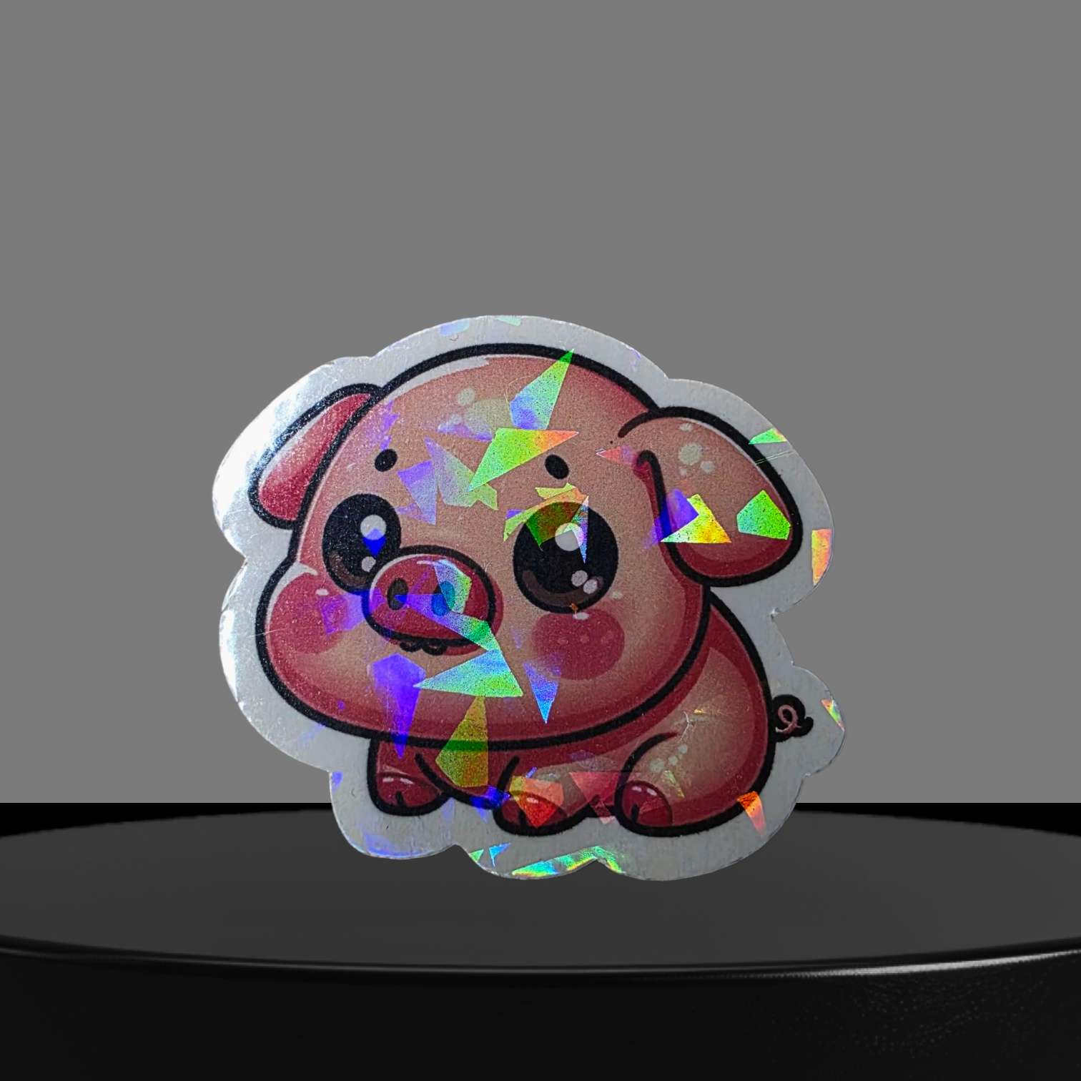 Schwein Glitzer Sticker