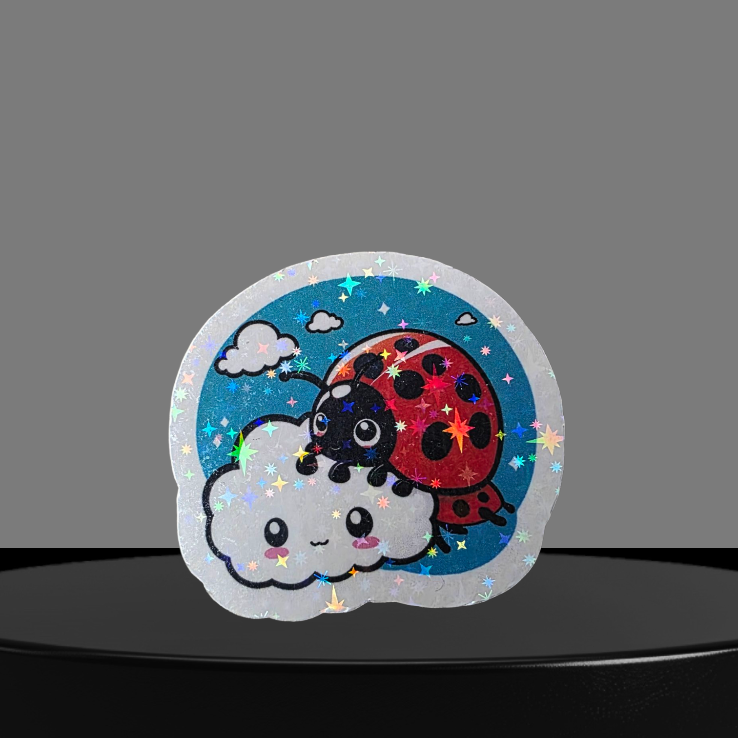 Marienkäfer Glitzer Sticker