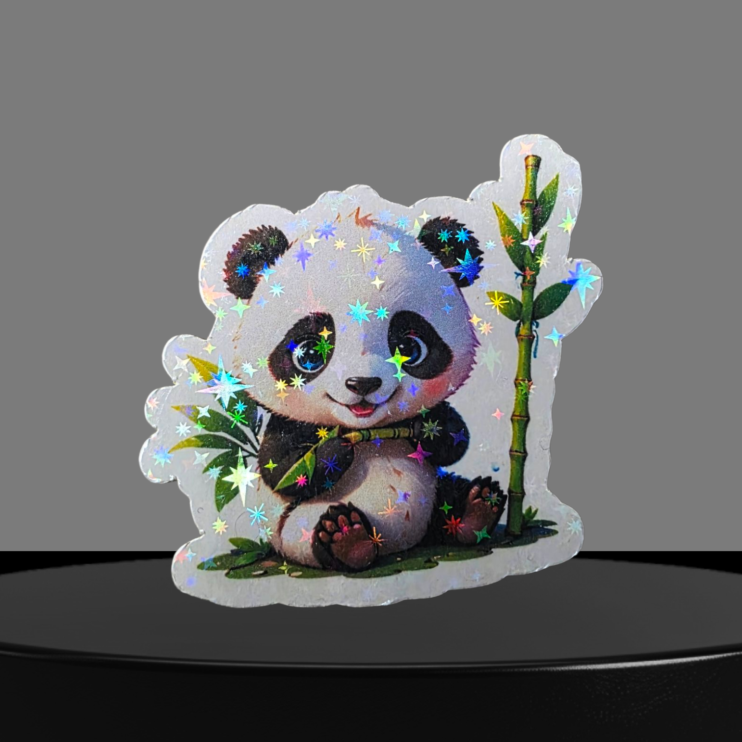 Panda Glitzer Sticker