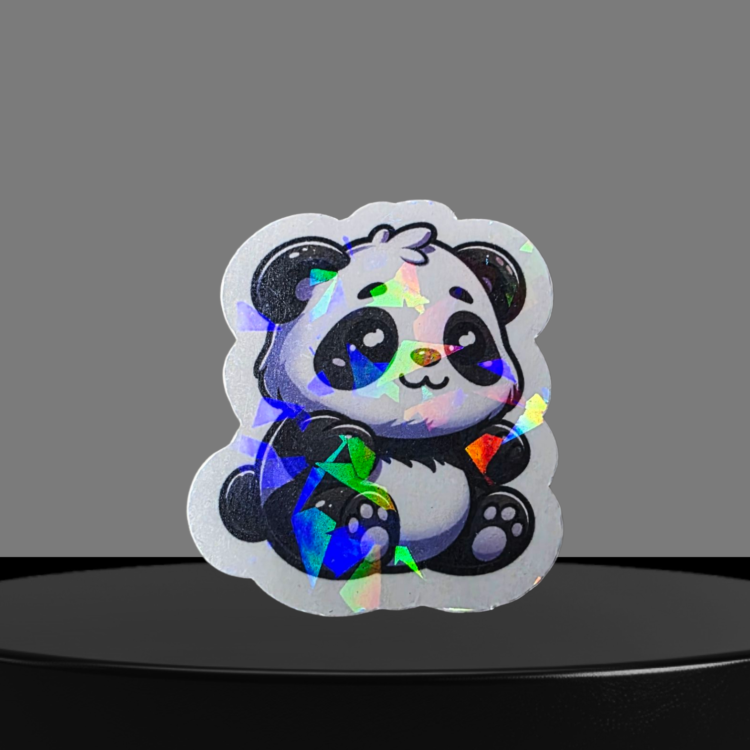 Panda Glitzer Sticker