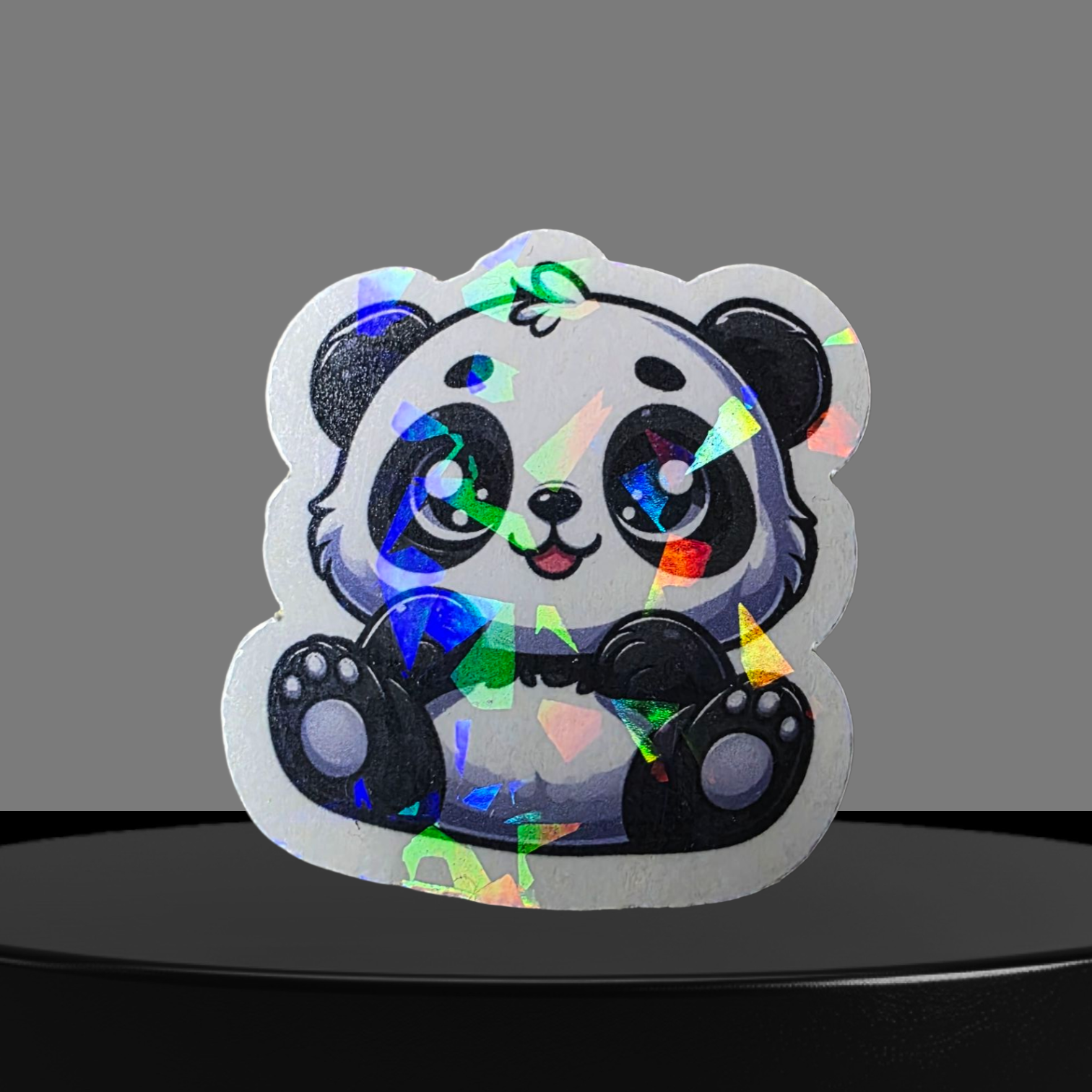 Panda Glitzer Sticker