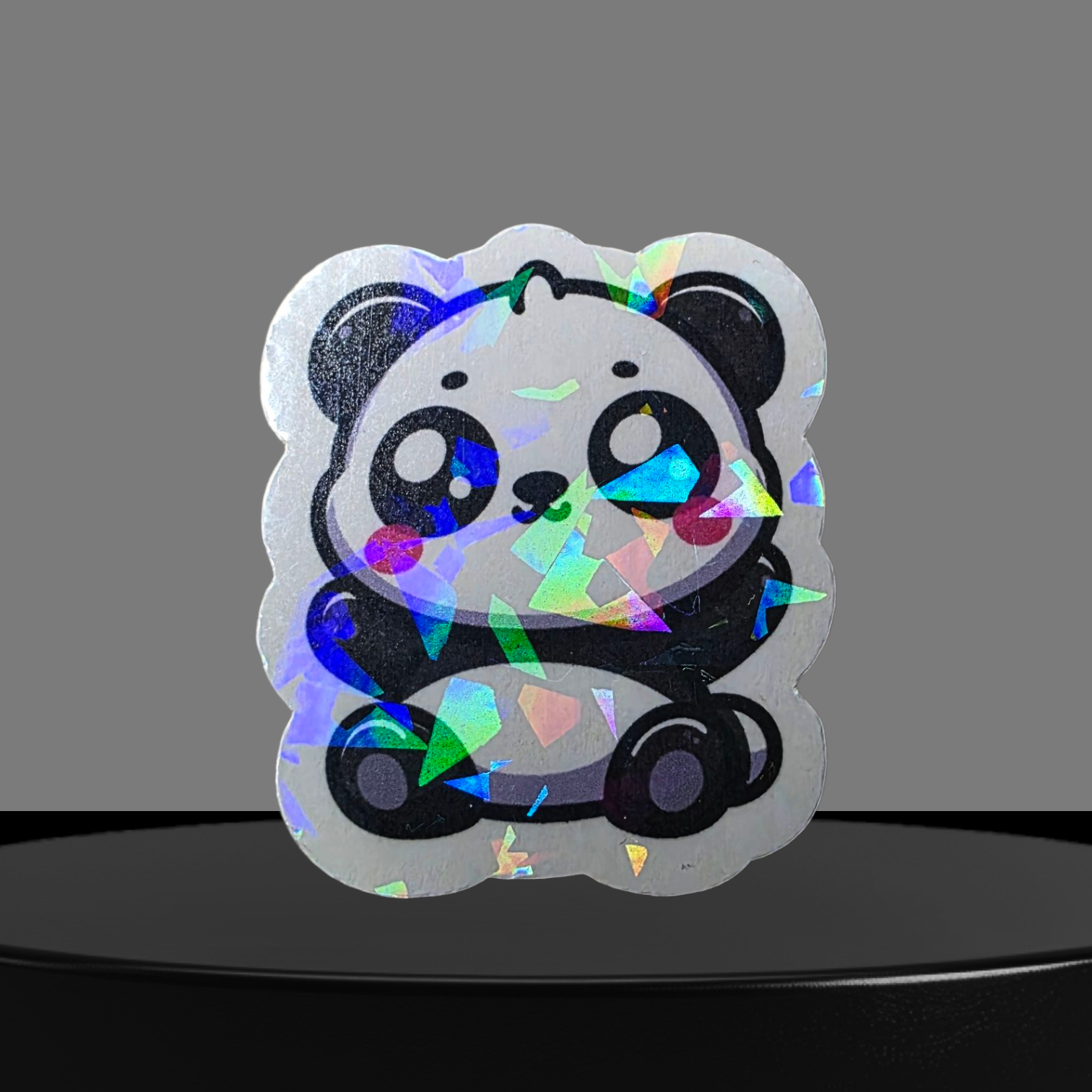 Panda Glitzer Sticker