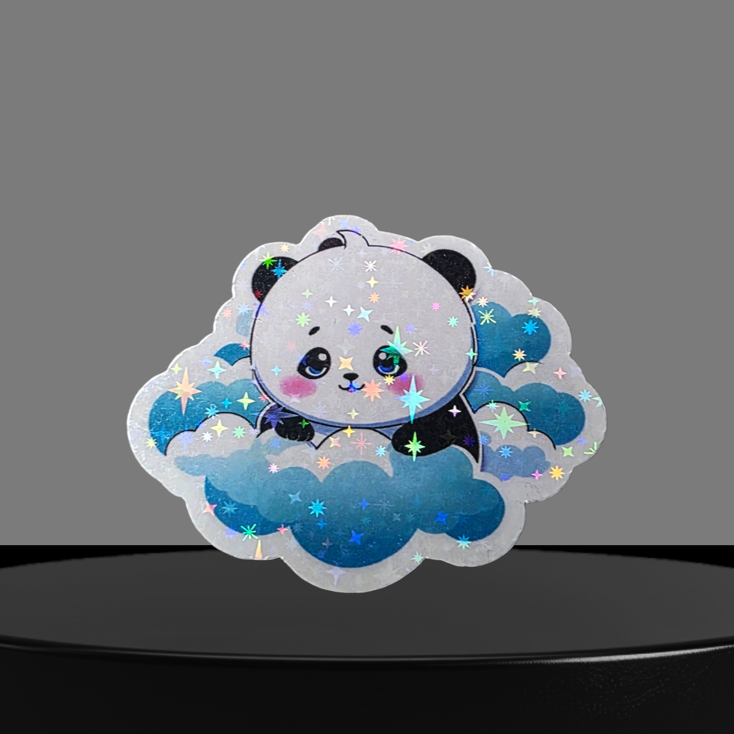 Panda Glitzer Sticker