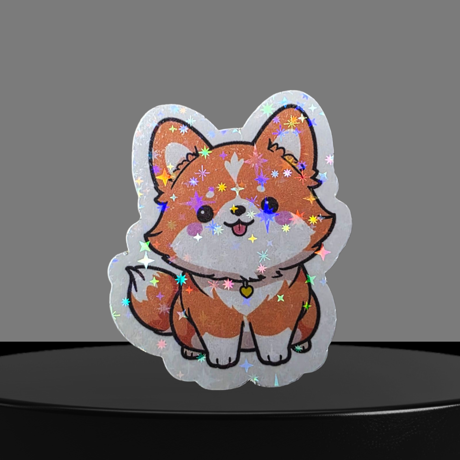 Hunde Glitzer Sticker