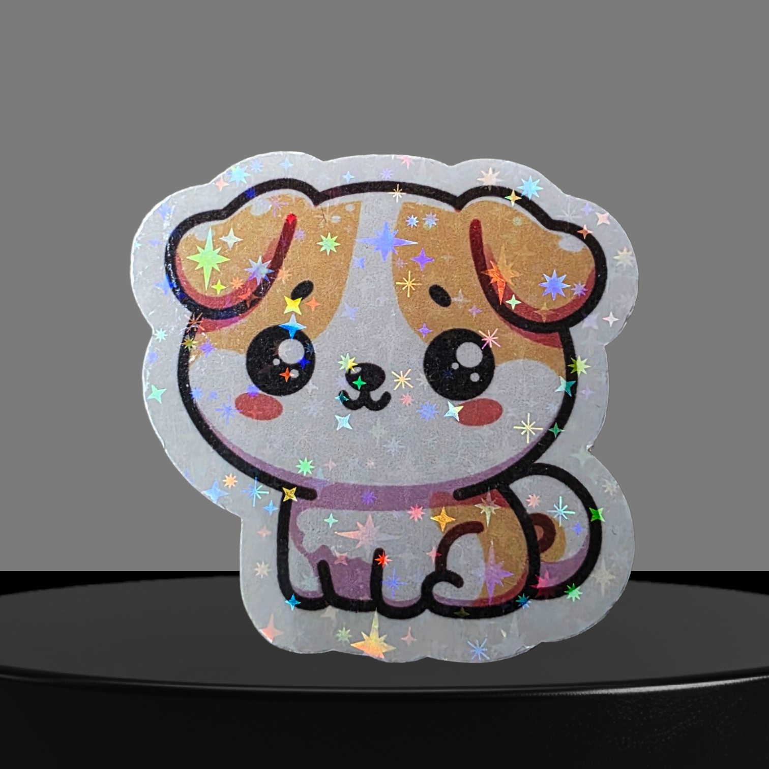 Hunde Glitzer Sticker