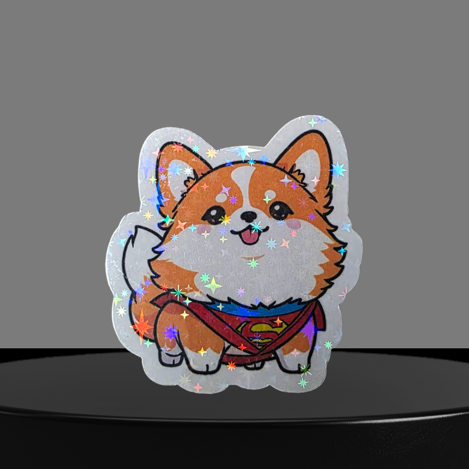 Hunde Glitzer Sticker