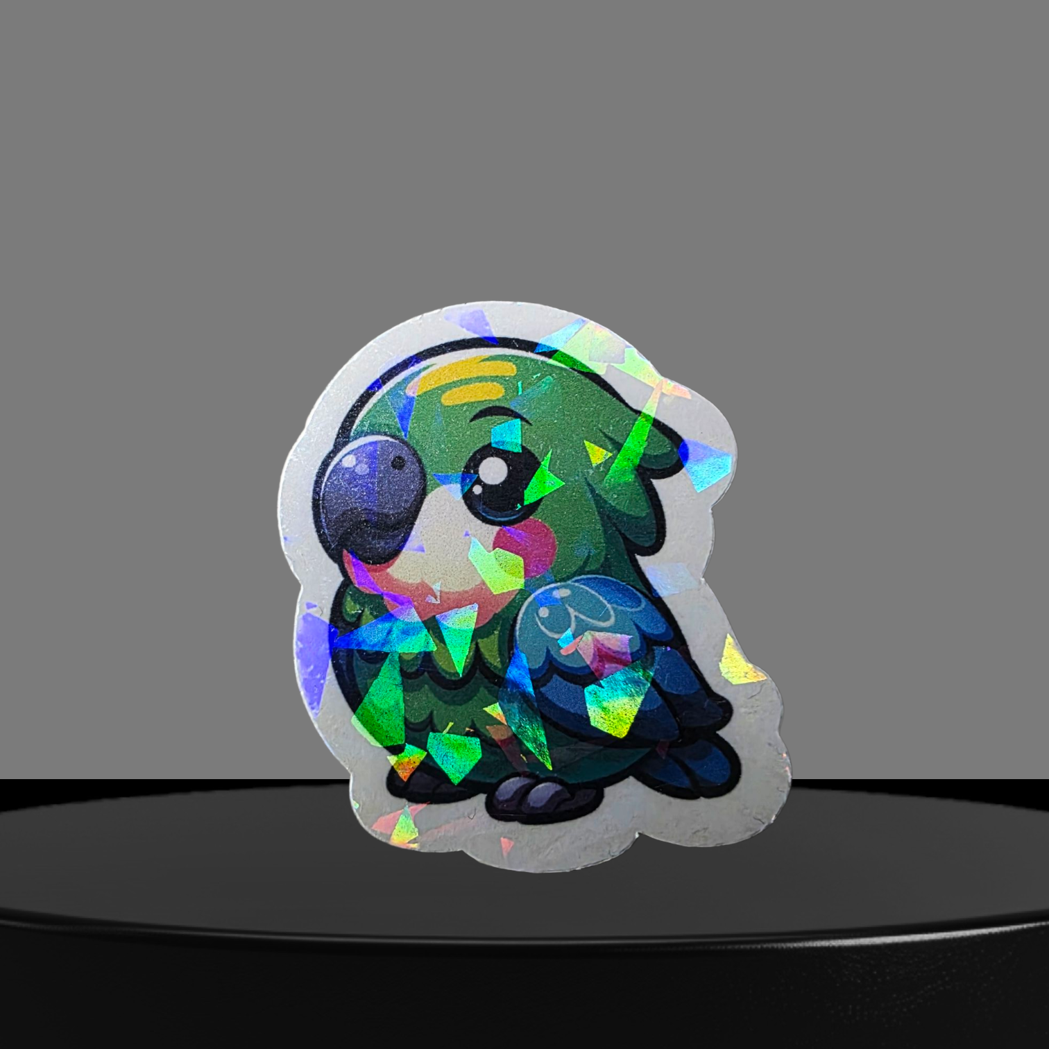 Papagei Glitzer Sticker