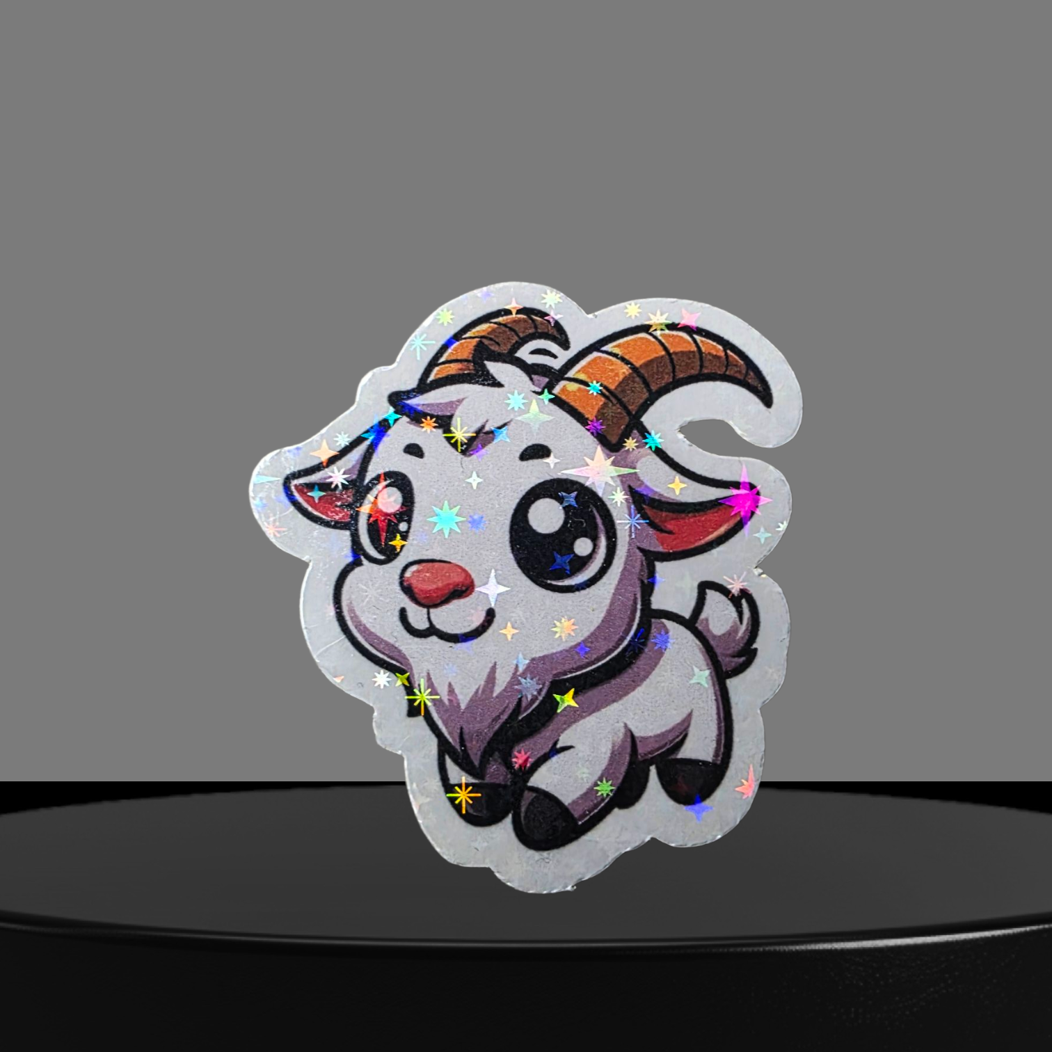 Ziege Glitzer Sticker
