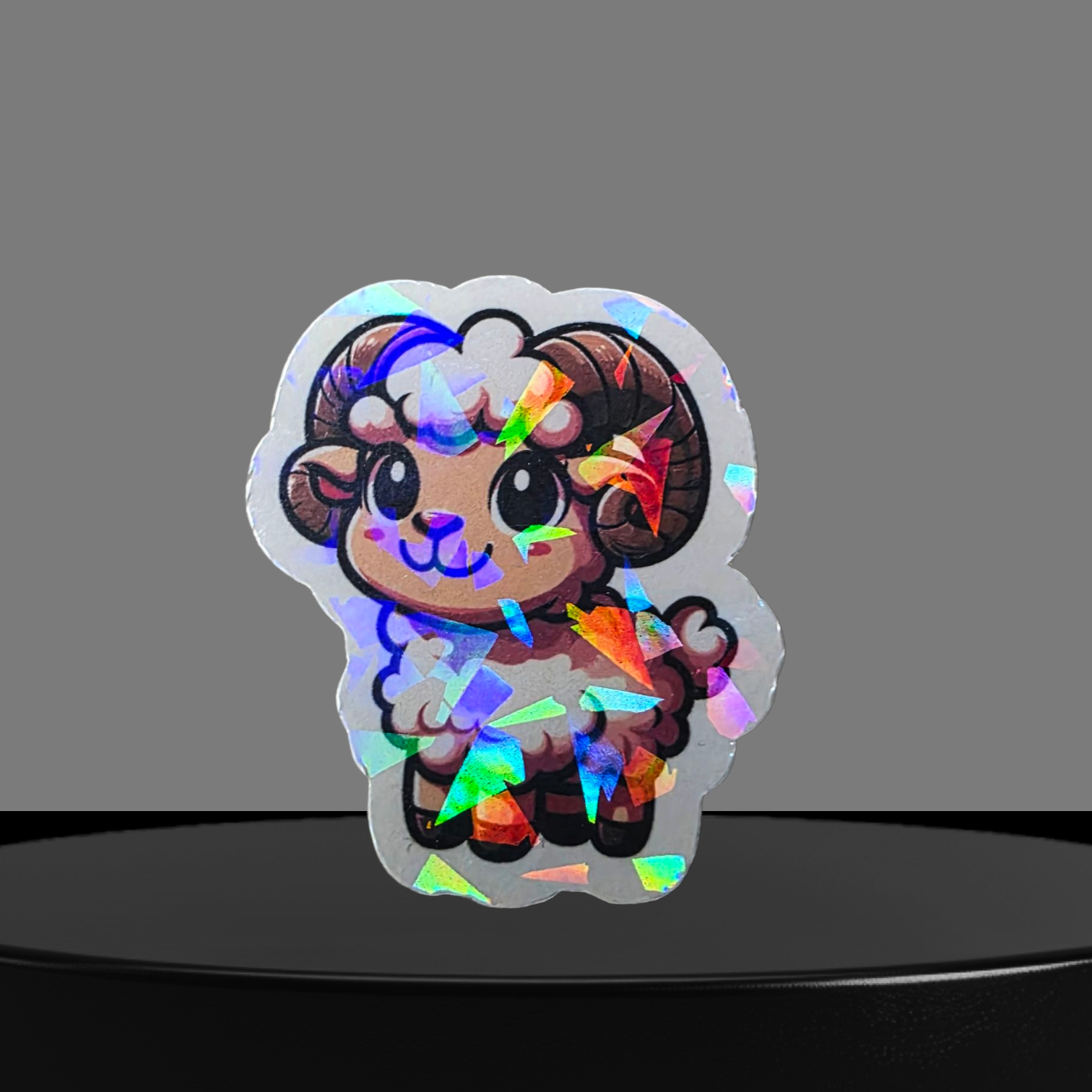 Widder Glitzer Sticker