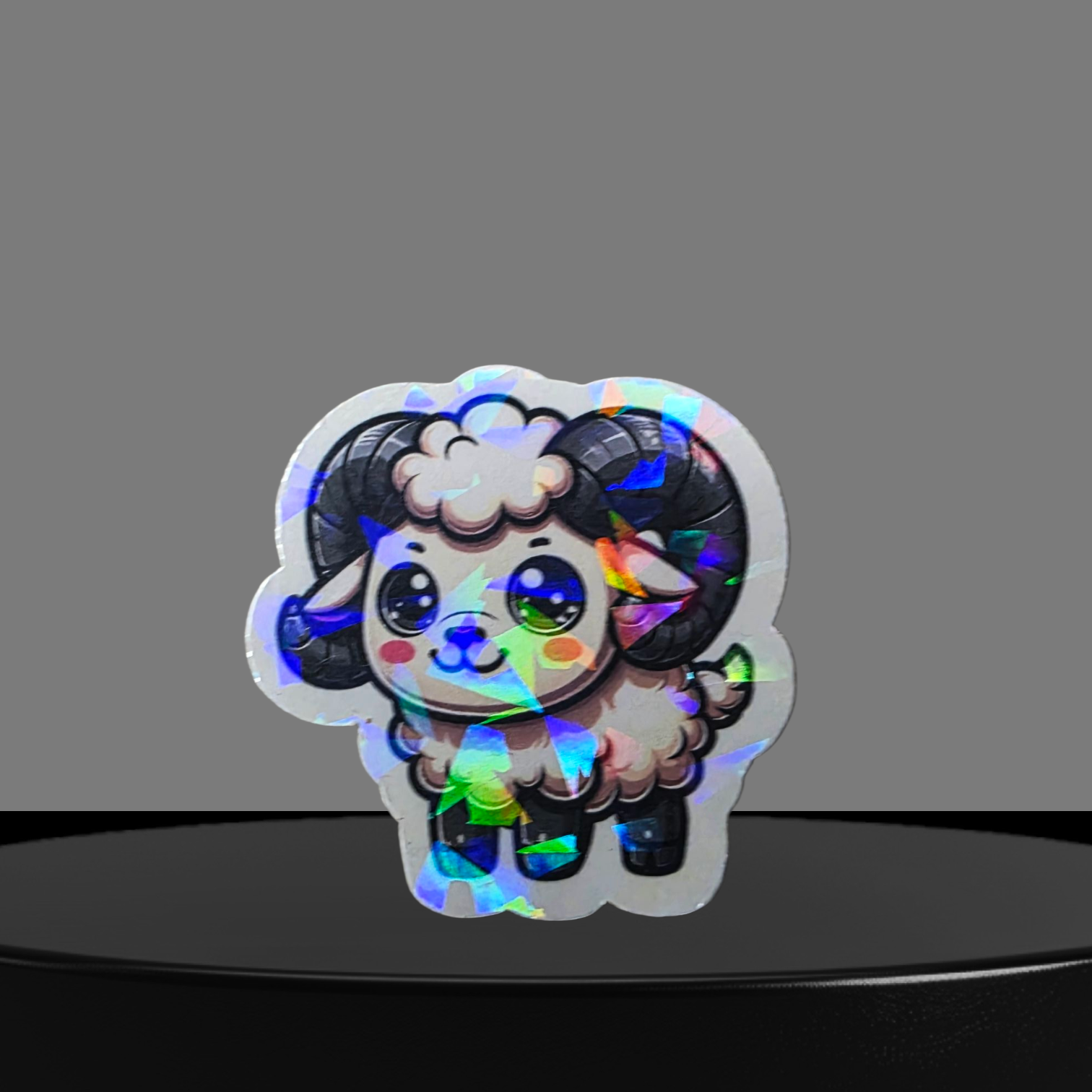 Widder Glitzer Sticker