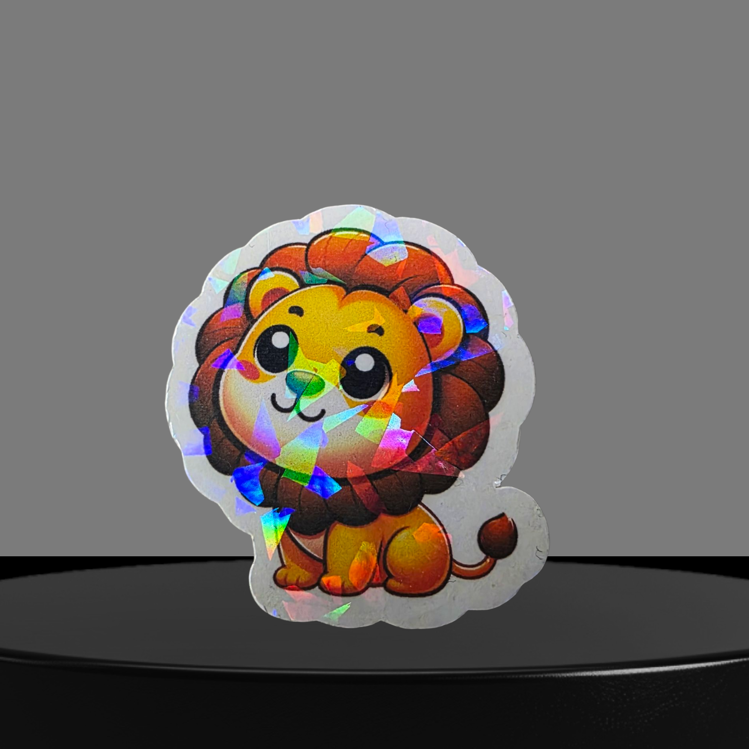 Löwe Glitzer Sticker