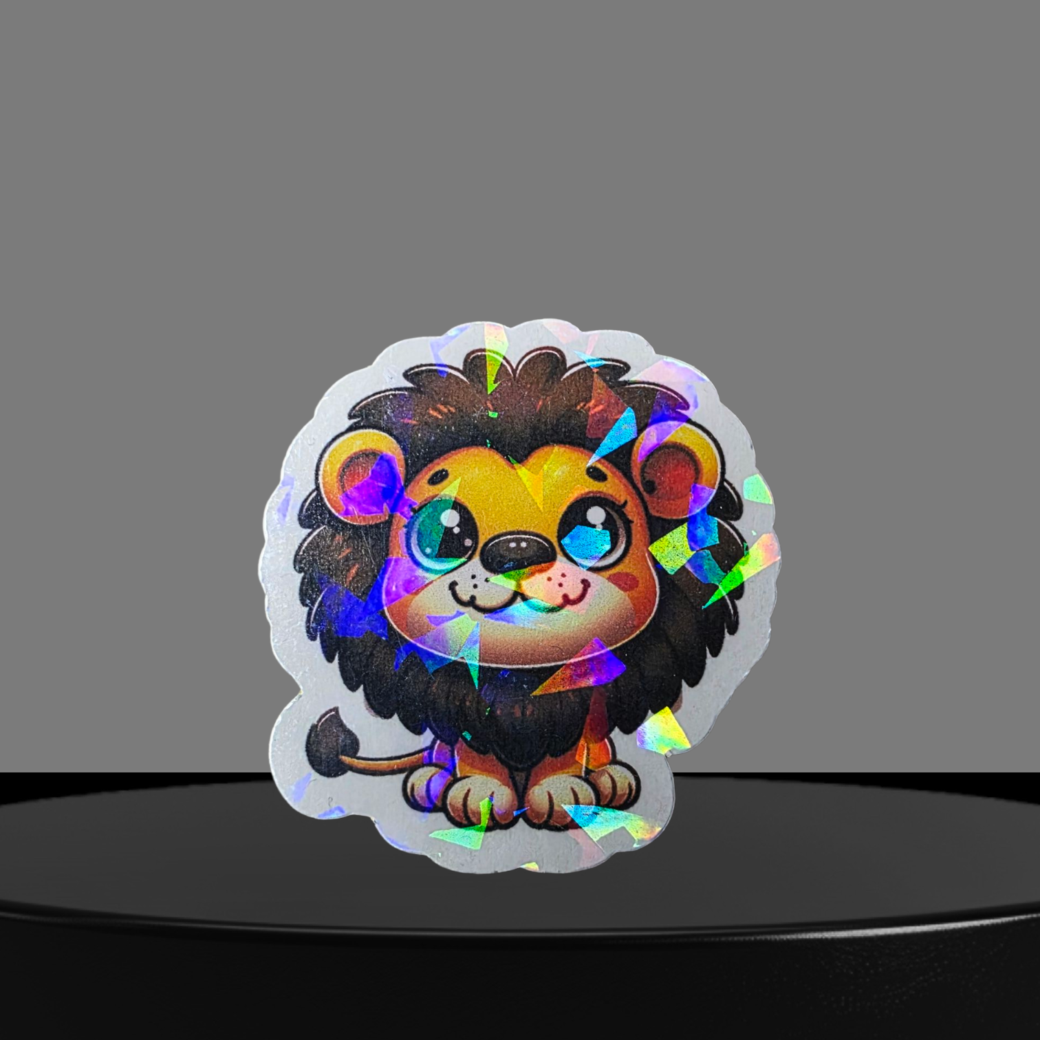 Löwe Glitzer Sticker